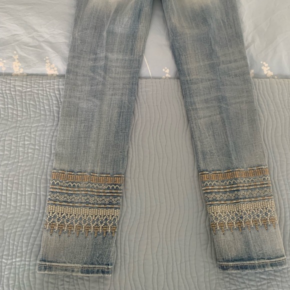 Nice Miss Me Signature Cuff Light Blue Jeans. Size 28 - Picture 9 of 11